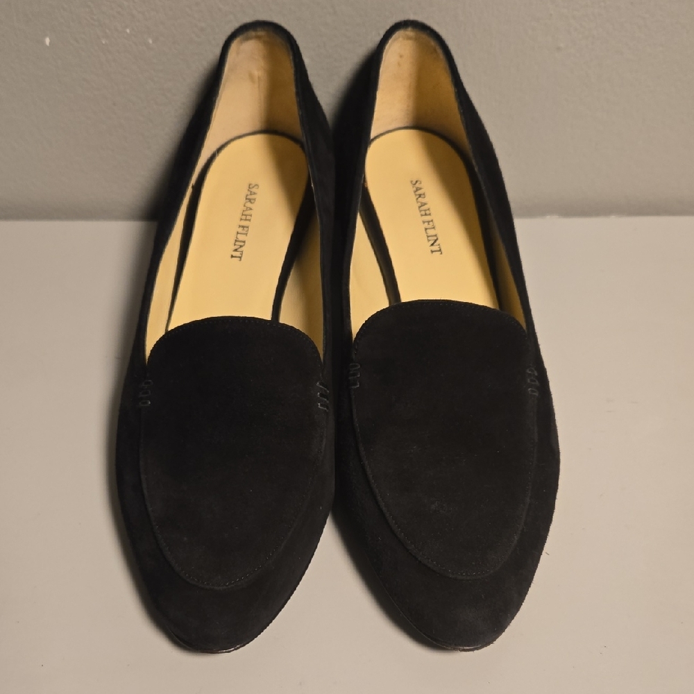 Sarah Flint Suede Black Loafers